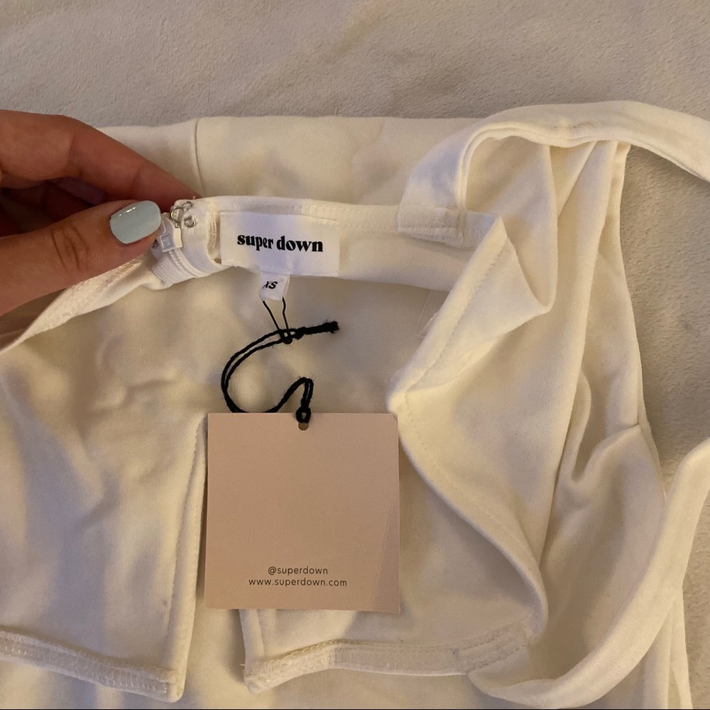 NWT Superdown Bodycon Mini Dress in White XS - Picture 5 of 7